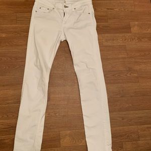 Rag and Bone, size 28, white skinny jeans